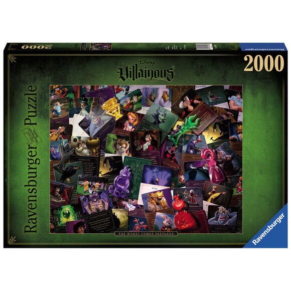 New sealed Ravensburger 2000pcs Puzzle-Disney Villainous: All Villains - Picture 1 of 13